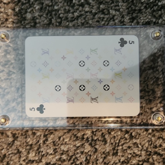Louis Vuitton x Takashi Murakami Noir S/S 2003 Playing Card 5 Clubs Ltd New - Picture 5 of 5